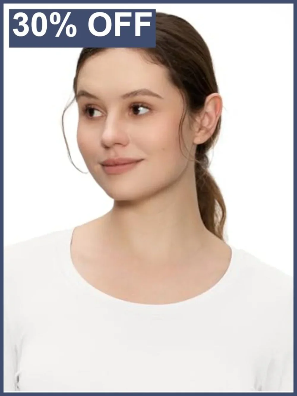 Women's Underscrub Long Sleeve Scoop Neck Slim Fit Polyester Spandex